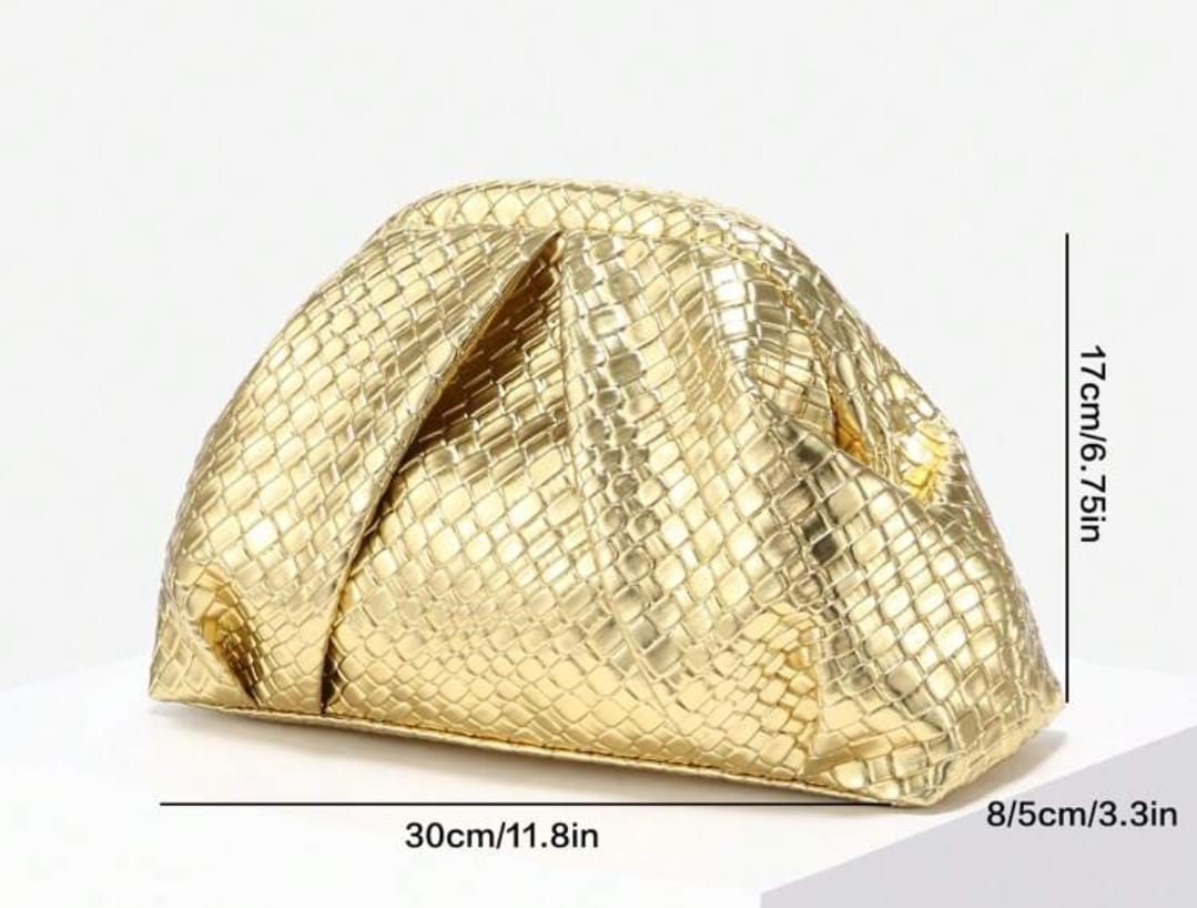 Gold Woven Clutchs — 3